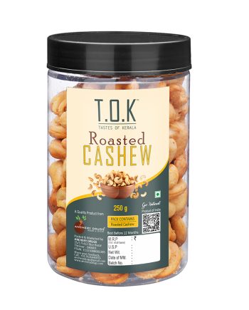 TOK (Tastes Of Kerala) Roasted Cashew Nuts Spicy Salted 250g
