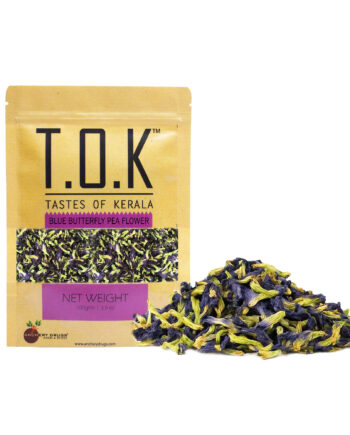 TOK (Tastes Of Kerala) Blue Pea Flower Petals | Natural Butterfly Pea Dried Flowers | Premium Quality | 100% Pure