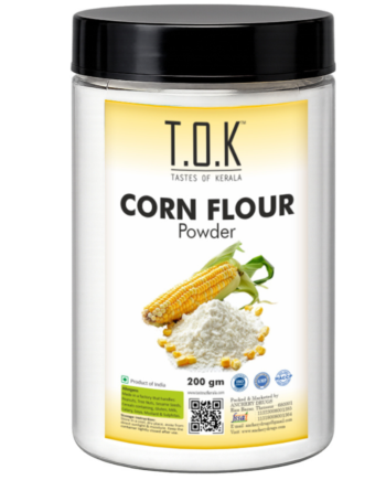 T.O.K Taste Of Kerala Corn Flour Powder – Premium Fine Ground Maize Flour for Baking, Cooking & Thickening Agent | 200g