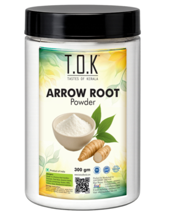 T.O.K – Tastes of Kerala Arrow Root Powder – 100% Pure, Gluten-Free, Natural Thickening & Culinary Starch – 300 gm